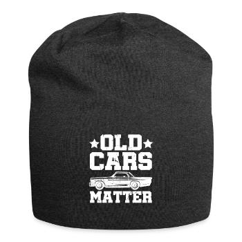 Les Vieilles Voitures Comptent Humour Auto - Bonnet en jersey - charbon - Devant
