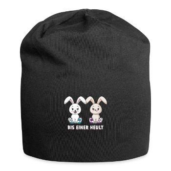 Bis Einer Heult Gamer Hase - Jersey-Beanie - Schwarz - Vorne
