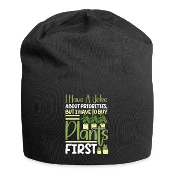 Plant Lovers Gardening Garden Gardeners - Jersey Beanie - black - Front
