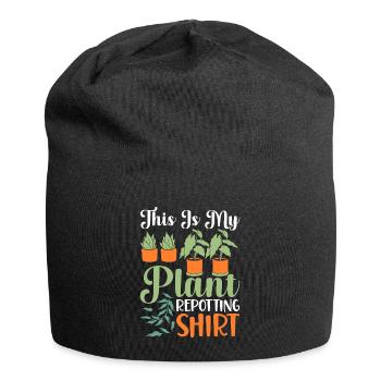 Plant Lovers Gardening Garden Gardeners - Jersey Beanie - black - Front