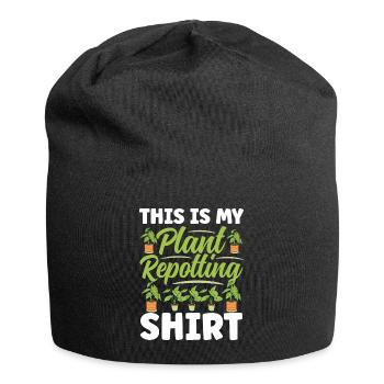 Plant Lovers Gardening Garden Gardeners - Jersey Beanie - black - Front