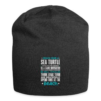 Tortue - Bonnet en jersey - charbon - Devant