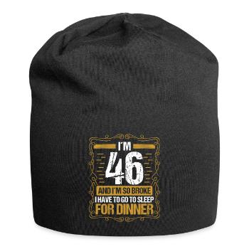 46 Idea Funny Go to Sleep for Dinner Year Humor - Jersey Beanie - black - Front