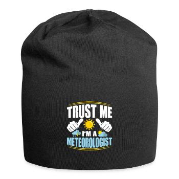 Trust Me I'm A Meteorologist Meteorology Weather - Jersey Beanie - black - Front