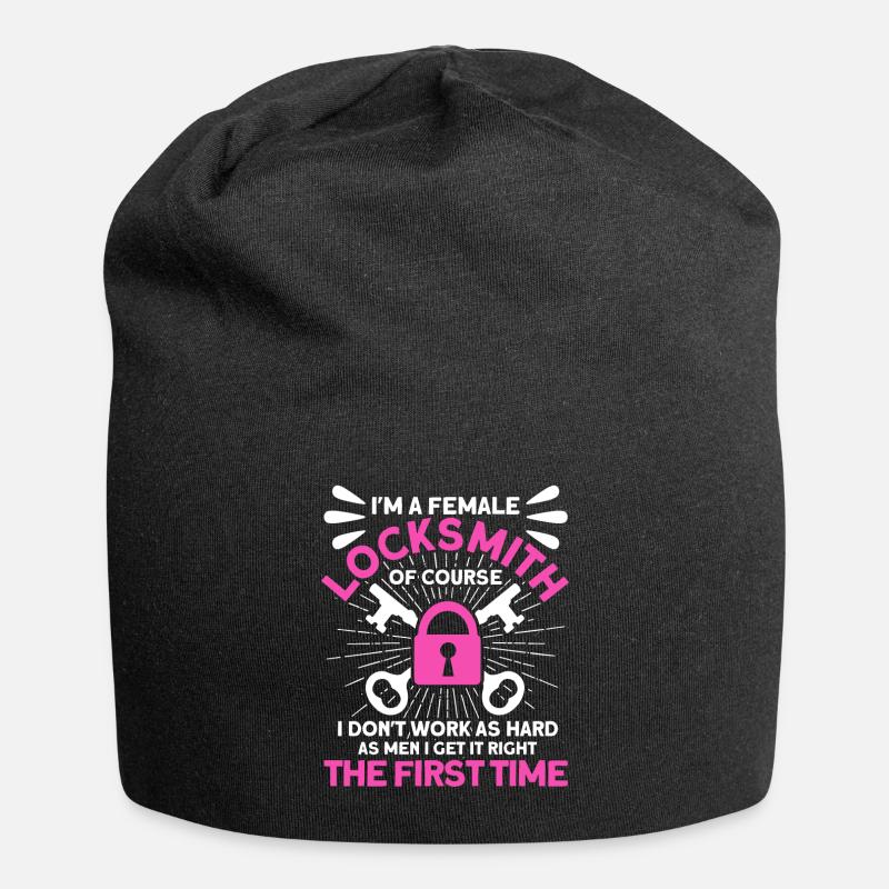 Locksmith lock picking employee locksmith shop - Jersey Beanie - black