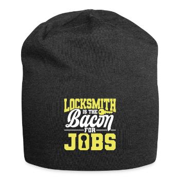 Locksmith Lock Picking Employee Locksmith - Jersey Beanie - charcoal grey - Front