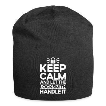 Locksmith Lock Picking Employee Locksmith - Jersey Beanie - charcoal grey - Front