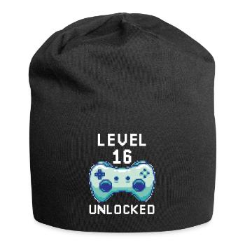 Niveau 16 casque déverrouillé pour les citations de joueurs - Bonnet en jersey - noir - Devant