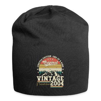 Cadeau original du 18e anniversaire de novembre 2004 - Bonnet en jersey - noir - Devant