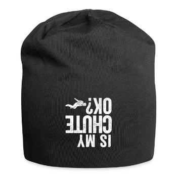 Drôle de saut en parachute de base jumpers Parachute Jump est - Bonnet en jersey - noir - Devant