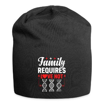 Familie Braucht Liebe, Nicht Biologie Genetische - Jersey-Beanie - Schwarz - Vorne