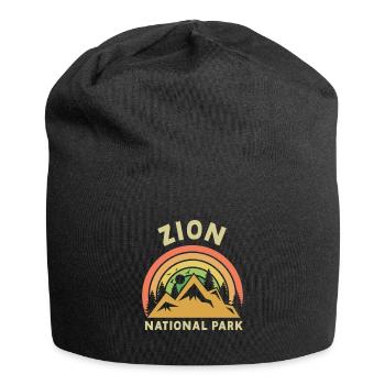 Parc national de Zion Utah Randonnée Camping en plein air - Bonnet en jersey - noir - Devant