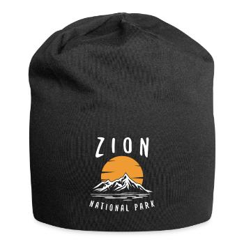 Parc national de Zion Utah Randonnée Camping en plein air - Bonnet en jersey - noir - Devant