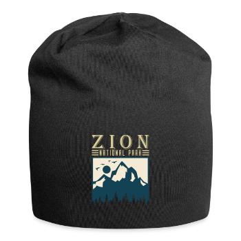 Parc national de Zion Utah Randonnée Camping en plein air - Bonnet en jersey - noir - Devant