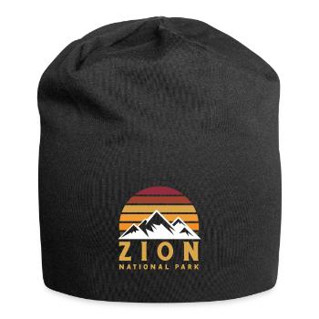 Parc national de Zion Utah Randonnée Camping en plein air - Bonnet en jersey - noir - Devant