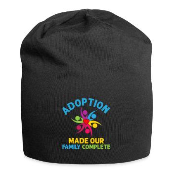 The adoption has completed our family and - Jersey Beanie - black - Front