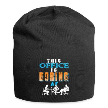 Ce bureau est ennuyeux AF - Bonnet en jersey - noir - Devant