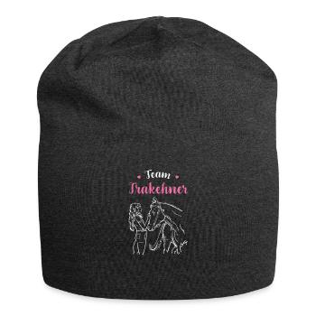 Trakehner I Pony Horse Dicton Motif pour cavalier - Bonnet en jersey - charbon - Devant