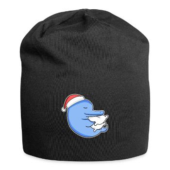 Dauphin Noël Sommeil Sommeil Sommeil Sommeil - Bonnet en jersey - noir - Devant