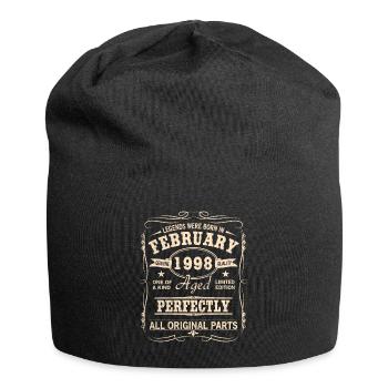 Millésime Février 1998 Anniversaire - Bonnet en jersey - noir - Devant
