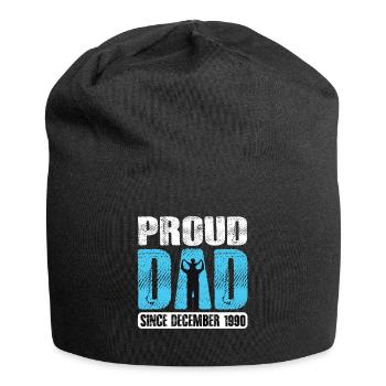 Proud Dad Since December 1990 - Jersey Beanie - black - Front