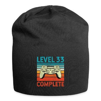 Level 33 Complete - Jersey-Beanie - Schwarz - Vorne