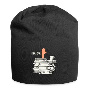 Read books - Jersey Beanie - black - Front
