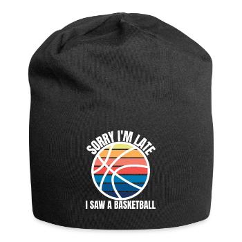 Drôle de joueur de basket-ball - Bonnet en jersey - noir - Devant