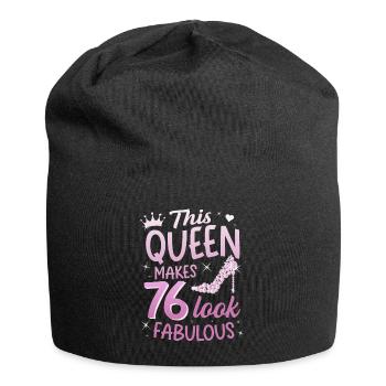 Cette reine fait 76 look Fabuleux 76e anniversaire - Bonnet en jersey - noir - Devant