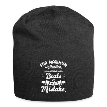 Maximale Aufmerksamkeit Gut Fehler - Jersey-Beanie - Anthrazit - Vorne