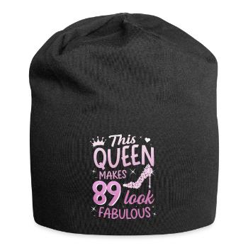 Cette reine fait 89 look Fabuleux 89e anniversaire - Bonnet en jersey - noir - Devant