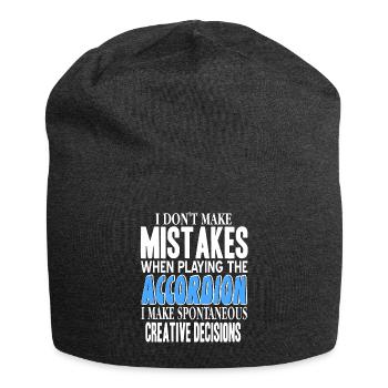 Mistakes playing accordion spontaneous decisions - Jersey-Beanie - Anthrazit - Vorne