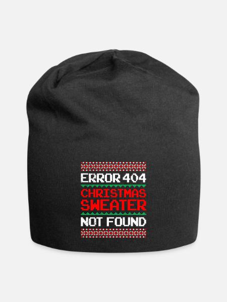 Ugly Christmas Shirt Error - Jersey-Beanie - Schwarz