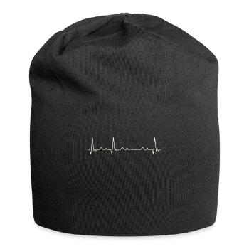 Helicóptero. Corazón. Amor. Ekg. Legumbres. - Bonnet en jersey - noir - Devant