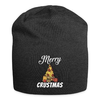 Snack Pizzalove Pizza Lover Geschenk - Jersey-Beanie - Anthrazit - Vorne