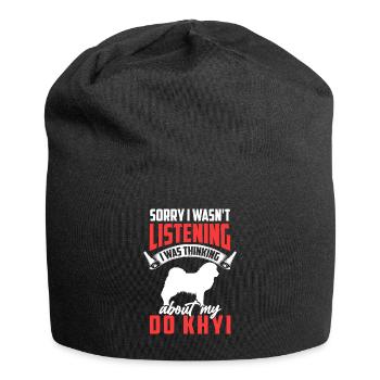 An Do Khyi gedacht Tibetmastiff Tibetdogge - Jersey-Beanie - Schwarz - Vorne