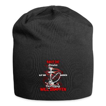 Shisha Doppelapfel Hookah Rauchen Tabak Vape Kohle - Jersey-Beanie - Schwarz - Vorne