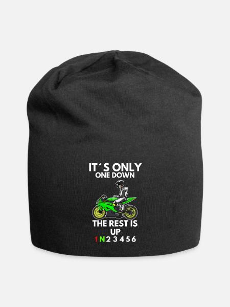 Motorcycle Lifestyle / Motorcycle / Motorcycle biker - Jersey Beanie - black