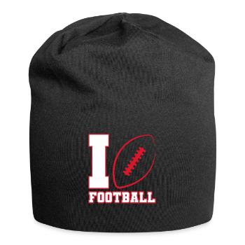 I love Football American Football USA - Jersey Beanie - black - Front