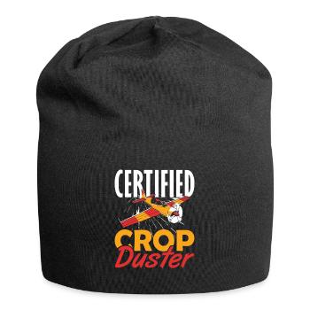 Certified Crop Duster Sprayer - Jersey Beanie - black - Front