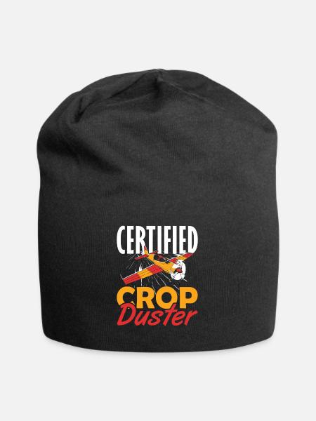 Certified Crop Duster Sprühflugzeug - Jersey-Beanie - Schwarz