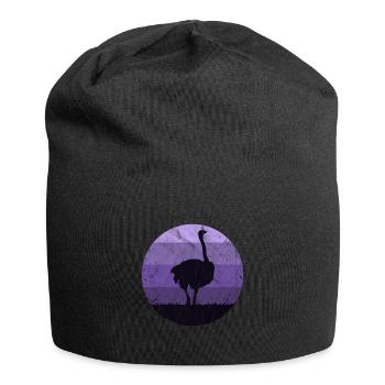 Bouquet Cadeau Enfants Filles Garçons Autruche - Bonnet en jersey - noir - Devant