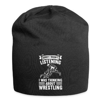 Lutte Lutte Cadeau de lutteur lutteur - Bonnet en jersey - noir - Devant
