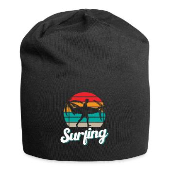 Surf Surf Surfing Planche de surf Surfer - Bonnet en jersey - noir - Devant