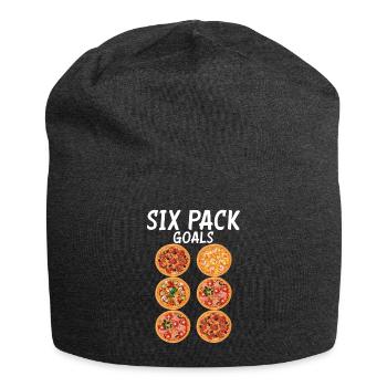 Snack Pizzalove Pizza Lover Geschenk - Jersey-Beanie - Anthrazit - Vorne