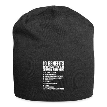 Berger allemand - Bonnet en jersey - charbon - Devant