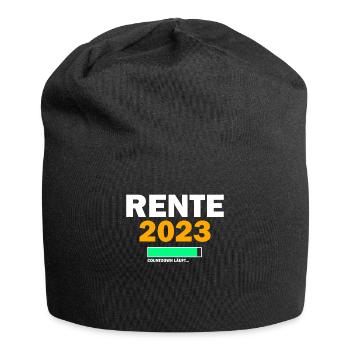 Rente 2023 Countdown Renteneintritt Ruhestand - Jersey-Beanie - Schwarz - Vorne