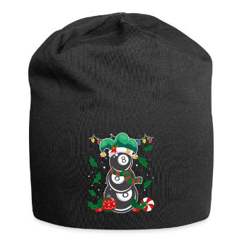 8-Ball Billard Spieler Billiard - Jersey-Beanie - Schwarz - Vorne
