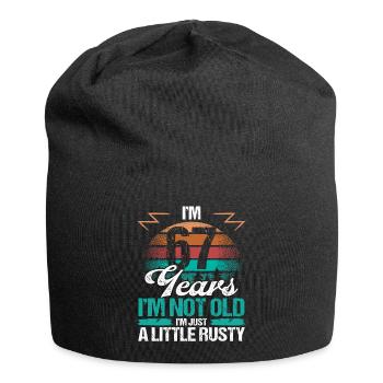 67 Birthday Idea Funny Im not old Humor Year Old67 - Jersey-Beanie - Schwarz - Vorne