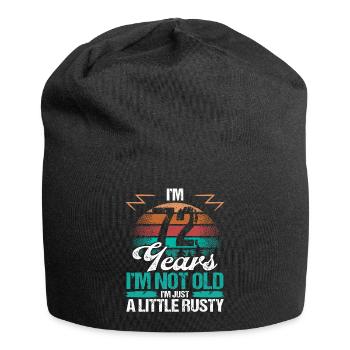 72 Idée d’anniversaire Drôle Je ne suis pas vieux Humour Année - Bonnet en jersey - noir - Devant